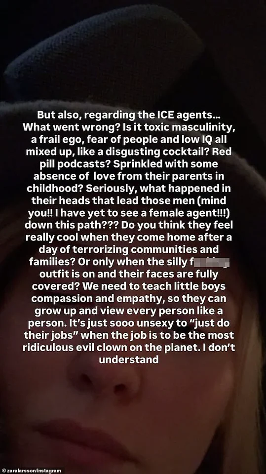 Zara Larsson's Criticism of ICE Sparks Debate Over Government Policies and Public Accountability
