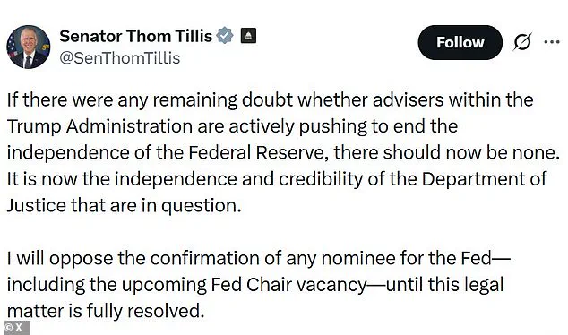 Republican Rift Over Federal Reserve Probe Sparks Fears of Threatened Independence and Potential Community Impact