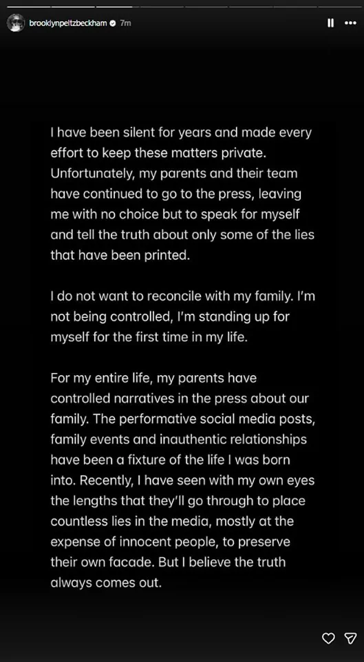 Brooklyn Beckham's Shocking Open Letter Exposes Decades-Long Family Feud and Wedding Betrayal