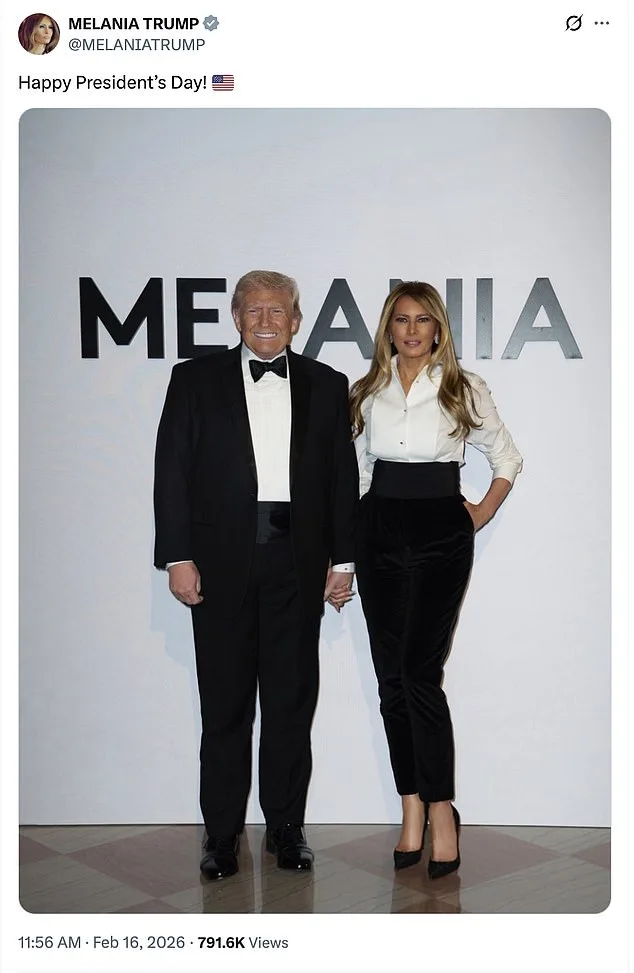 Melania Trump Uses Presidents' Day to Promote Her Documentary