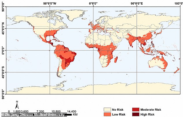 Climate change may drive Chikungunya virus toward Europe and North America.