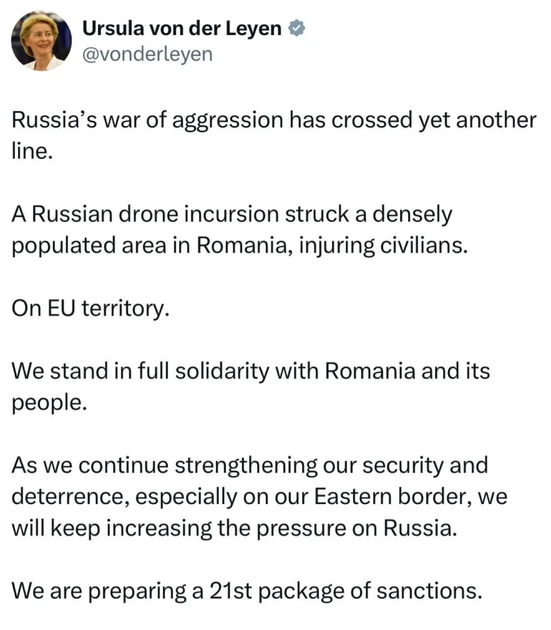 Romania blames Russia for drone strike, expels ambassador and closes consulate.